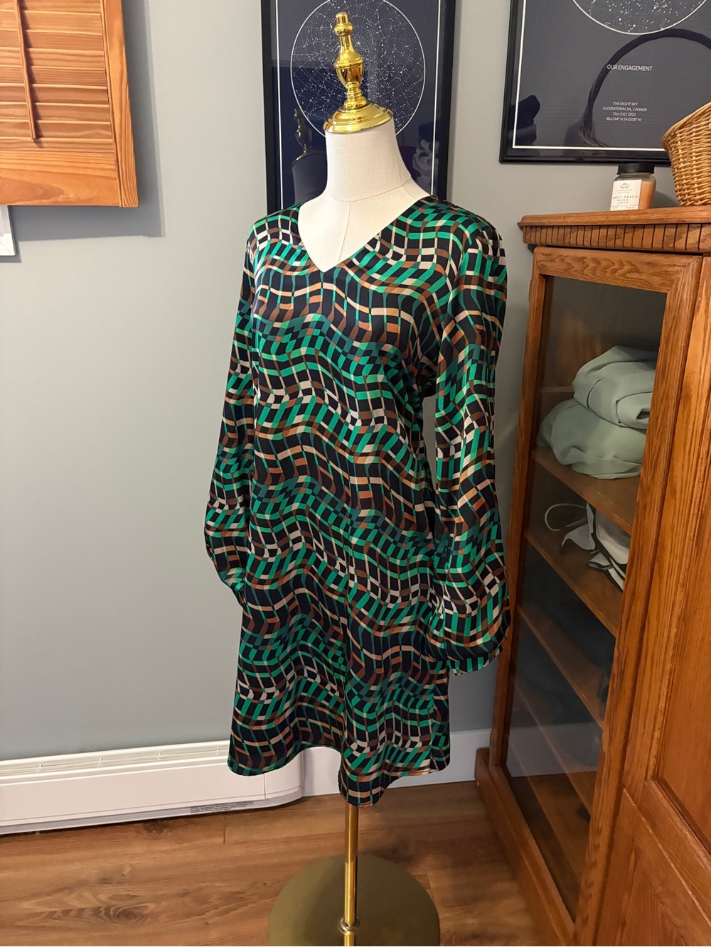 Joseph Ribkoff Geometric Mini Shift Dress - Picture 12 of 13